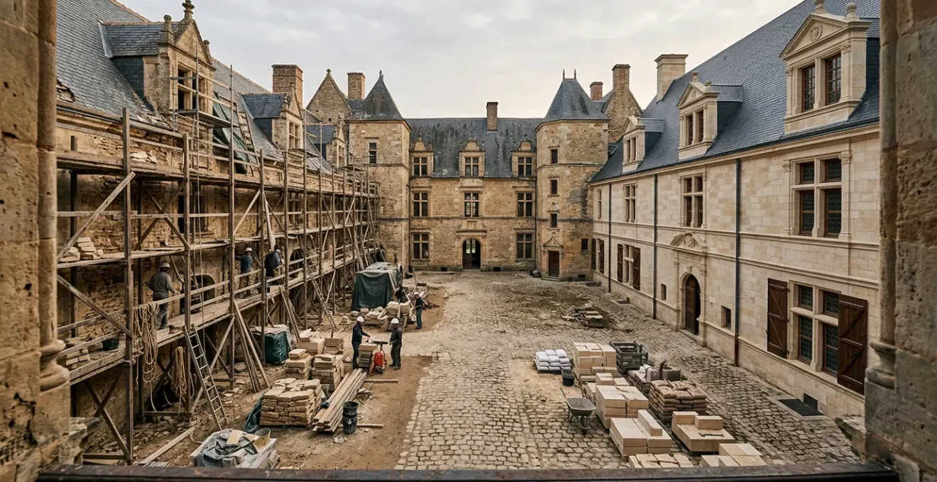 Coordination de travaux de restauration sur un domaine patrimonial avec gestion budgétaire