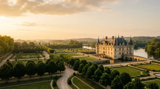 Vue architecturale majestueuse d'un château français dans son parc, symbolisant la transition vers l'exploitation professionnelle